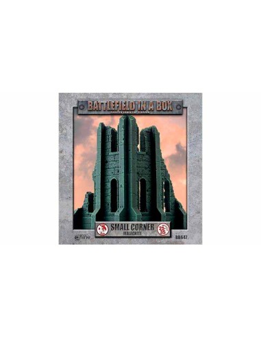 Battlefield in a box - Gothic Battlefields: Small Corner Ruins - Malachite (Prepainted)