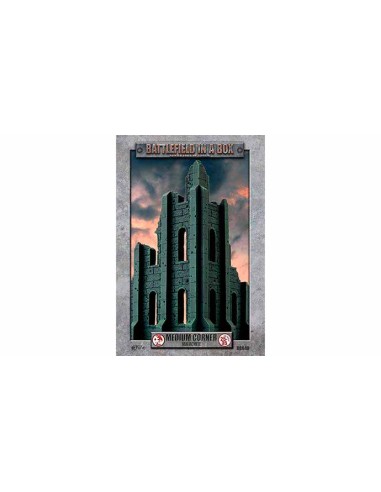 Battlefield in a box - Gothic Battlefields: Medium Corner Ruin - Malachite (Prepintado)