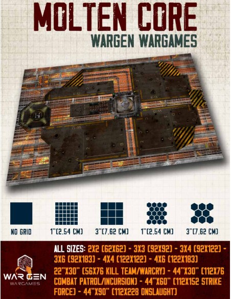 Molten Core - Tapete para Wargames