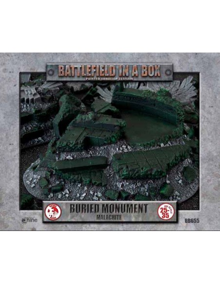 Battlefield in a box - Gothic Battlefields: Buried Monument - Malachite (Prepainted)