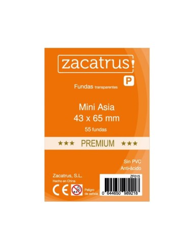 Fundas Zacatrus Mini Asia 43x65 mm PREMIUM (50 u.)