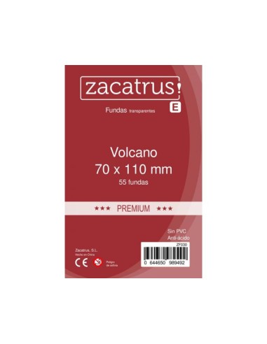 Fundas Zacatrus Volcano Premium (70 mm x 110 mm) (55 unidades)