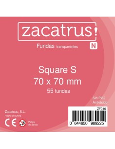 Fundas Zacatrus Square S (Cuadrada Pequeña) 70x70mm (55 unidades)