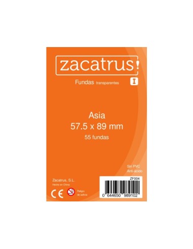 Fundas Zacatrus Asia 57,5x89 mm (55 unidades)