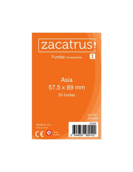 Fundas Zacatrus Asia 57.5x89 mm (55 u.)