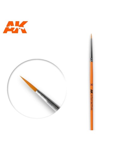 AK Pincel Round Brush 3/0 Synthetic