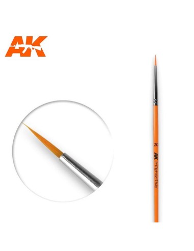 AK Pincel Round Brush 2/0 Synthetic