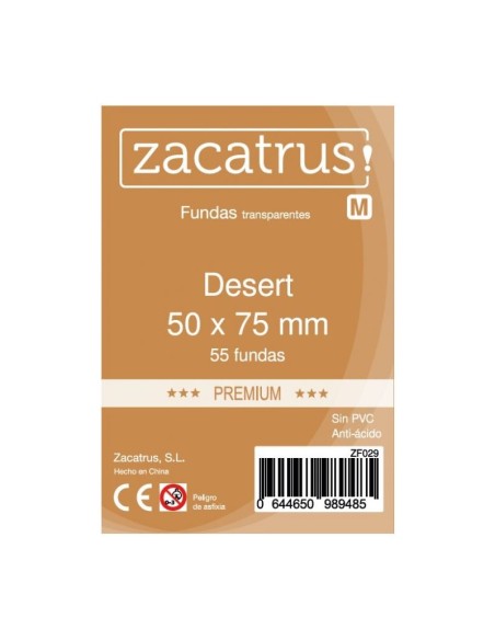 Fundas Zacatrus Desert 50x75 mm (100 unidades)