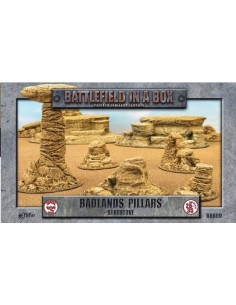 Battlefield in a box - Badlands Pillars - Sandstone (Prepintado)