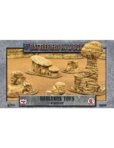 Battlefield in a box - Badlands Tors - Sandstone (Prepintado)