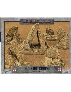 Battlefield in a Box - Rock Outcrops Sandstone (Prepintado)