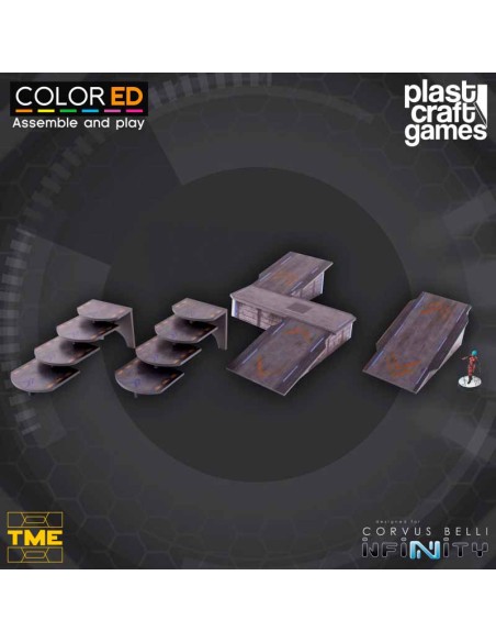 Plast Craft Games - Ramps and Stairways Set