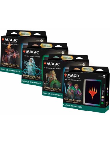 Magic the Gathering: The Lord othe Rings: Tales of Middle-earth - Commander Deck Display - 4 Decks (Spanish)