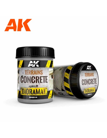 AK Interactive Terrains Concrete - 250ml (Acrylic)