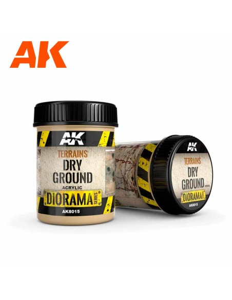 AK Interactive Terrains Dry Ground - 250ml (Acrylic)