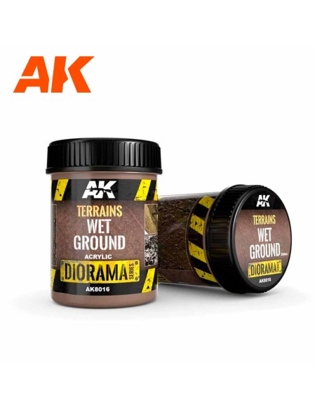 AK Interactive Terrains Wet Ground - 250ml (Acrylic)