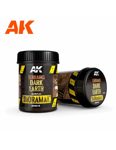 AK Interactive Terrains Dark Earth - 250ml (Acrylic)