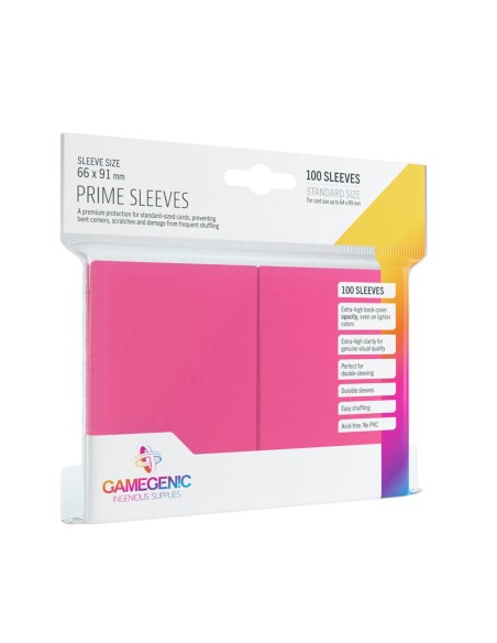 Pack Prime Sleeves Pink (100)