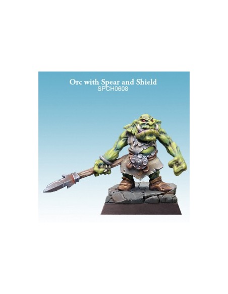 Spellcrow - Orc with Spear and Shield