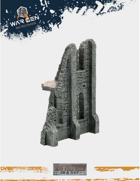 Battlefield in a box - Small Corner Ruins (Prepainted)