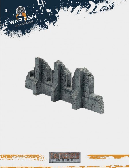 Battlefield in a box - Small Corner Ruins (Prepainted)