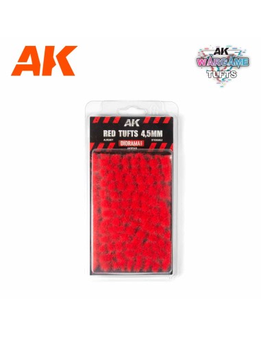 AK Interactive - Red Wargame Tufts 4,5mm