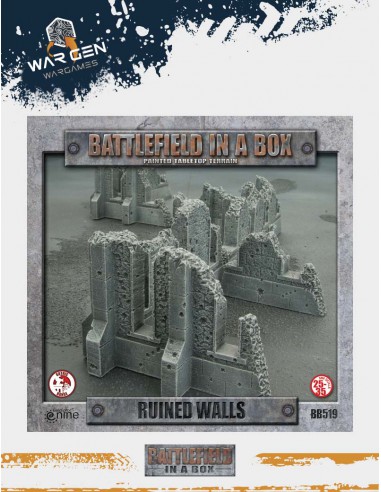 Battlefield in a box - Gothic Ruined Walls (Prepintado)