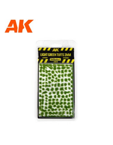 AK Interactive - Light Green Wargame Tufts 2mm