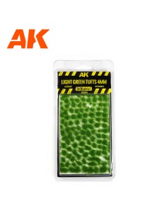 AK Interactive - Light Green Wargame Tufts 4mm