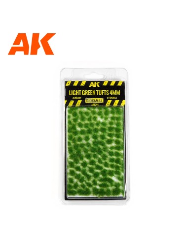 AK Interactive - Light Green Wargame Tufts 4mm