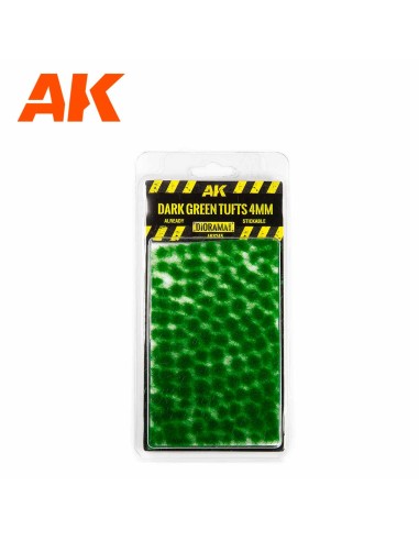 AK Interactive - Dark Green Wargame Tufts 4mm