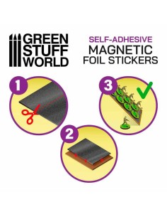 Green Stuff World - Rubber Steel Sheet - Self Adhesive 0.9 mm - A4 2