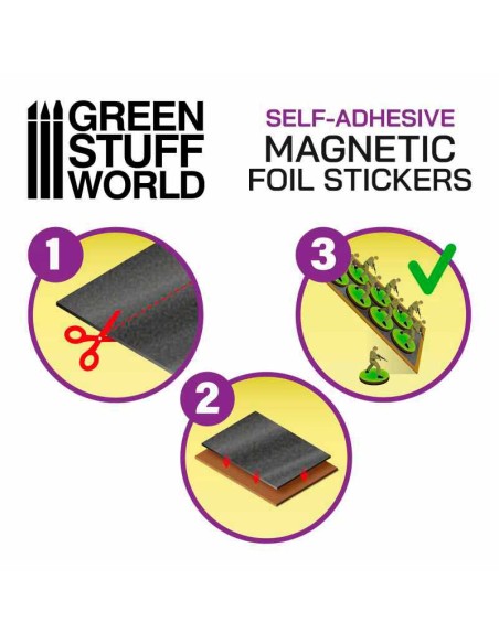 Green Stuff World - Rubber Steel Sheet - Self Adhesive 0.9 mm - A4