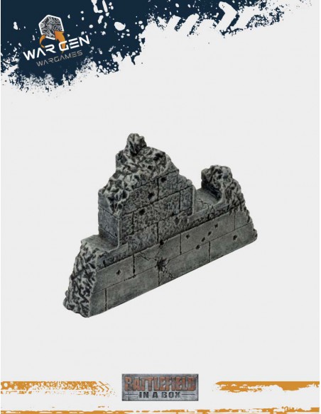 Battlefield in a box - Gothic Ruined Walls (Prepainted)