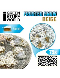 Green Stuff World - Matas Arbustos Nevadas - Autoadhesivas - 6mm - BEIGE