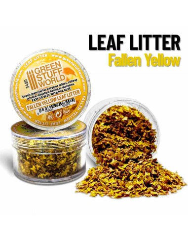 Green Stuff World - Leaf Litter - Fallen Yellow