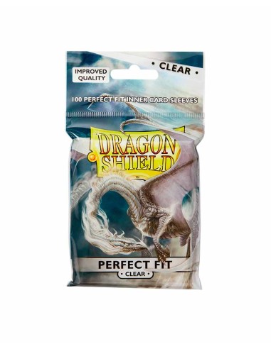 Dragon Shield Perfect Fit Sleeves - Standard Size - Clear/Clear (100)