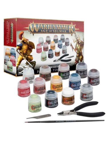 Warhammer Age of Sigmar: Paint + Tools Set (SPANISH)