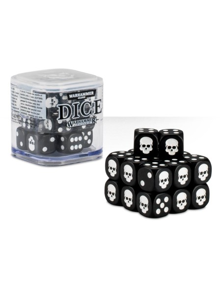 Citadel Dice Cube - Negro Set de dados 12mm