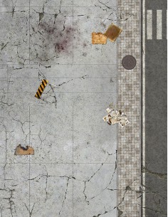 Dead City  - Wargames Gaming Mat 2