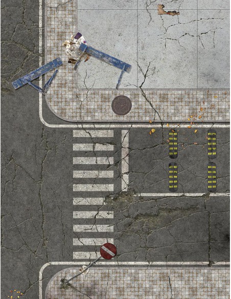 Dead City  - Wargames Gaming Mat