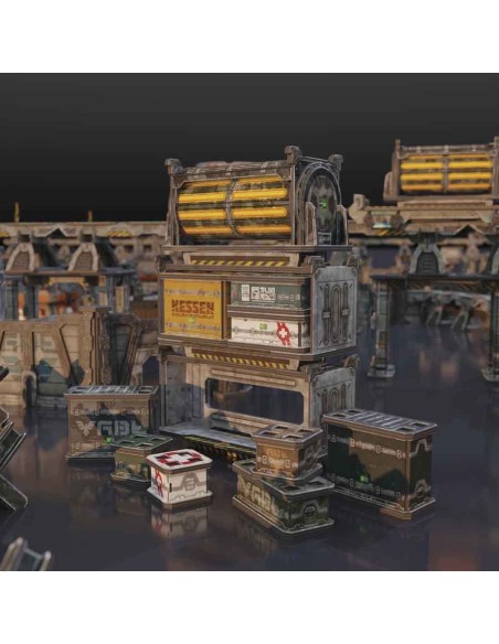 TinkerTurf Sci-Fi - Tanker & Crate Containers - Neutral Theme