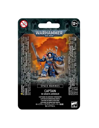 Warhammer 40,000 - Marines Espaciales - Capitán en armadura Gravis