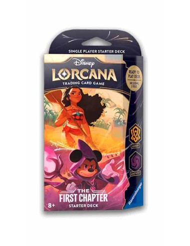 Disney Lorcana TCG - The First Chapter Starter Deck Ámbar y Amatista (INGLÉS)