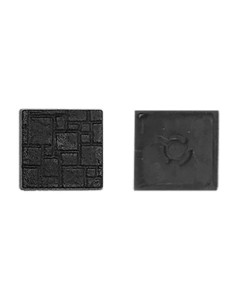 Square bases cobblestone with magnet anchor 20x20mm (10 units)