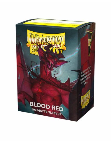 Dragon Shield Matte Sleeves - Blood Red (100)