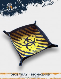 Neoprene dice tray - Biohazard