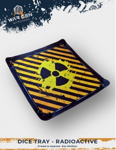 Neoprene dice tray - Radioactive 2