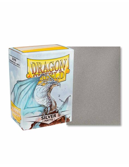 Dragon Shield Matte Sleeves - Silver (100)