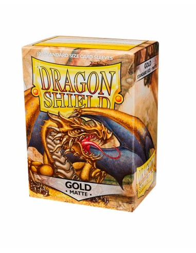 Fundas - Dragon Shield Matte Sleeves - Gold (100)